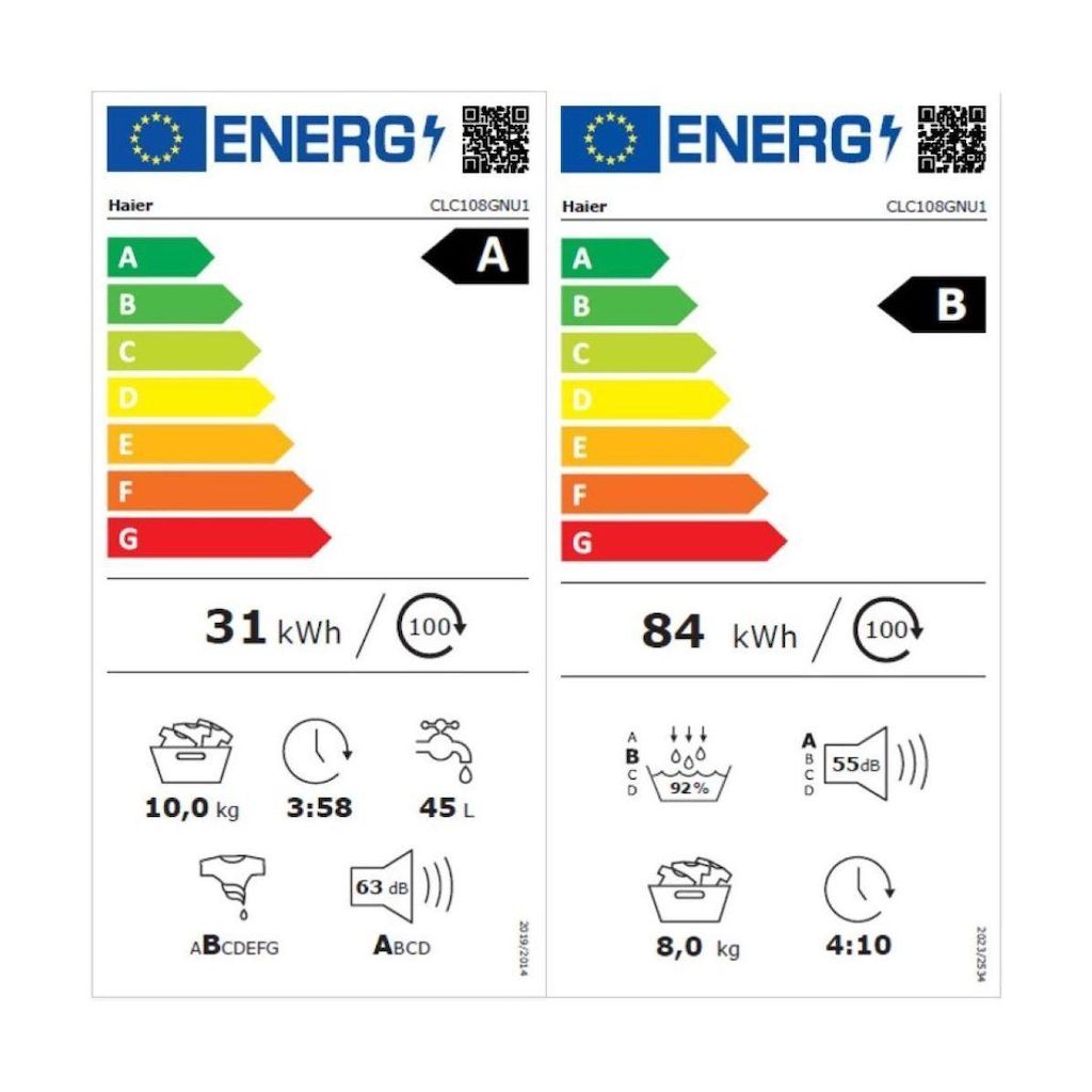 Haier Lavasciuga Clc108-gnu1-s 10/8 Kg Antracite